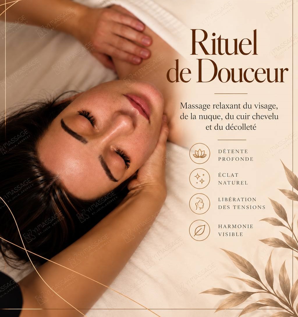 Massage relaxant du visage et de la nuque